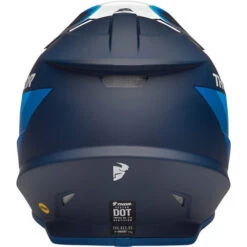 Thor Sector Runner MIPS Helmet -Motorcycle Helmet Store thor sector runner mips helmet navy white back 24478.1652528219