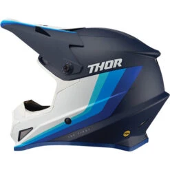 Thor Sector Runner MIPS Helmet -Motorcycle Helmet Store thor sector runner mips helmet navy white left 27222.1698973477
