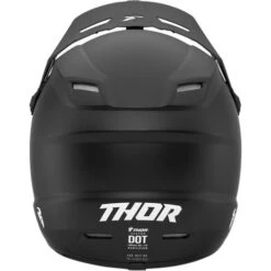 Thor Sector Youth Helmet Blackout -Motorcycle Helmet Store thor sector youth helmet solid black back 41116.1652915901