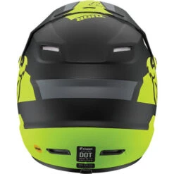 Thor Sector Split MIPS Youth Helmet -Motorcycle Helmet Store thor youth sector split mips helmet acid black back 53415.1652802693