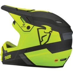 Thor Sector Split MIPS Youth Helmet -Motorcycle Helmet Store thor youth sector split mips helmet acid black left 65583.1652802687