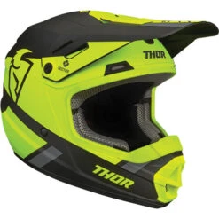 Thor Sector Split MIPS Youth Helmet -Motorcycle Helmet Store thor youth sector split mips helmet acid black right 59100.1652802684