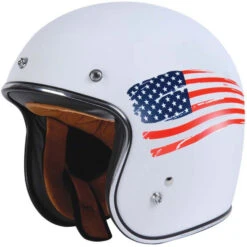 Torc T50 Route 66 Flag Helmet -Motorcycle Helmet Store torc t 50 helmet flag white 02152.1530269960