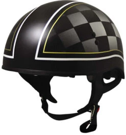 Torc T-55 Spec-Ops Checker Half Helmet Flat Black
