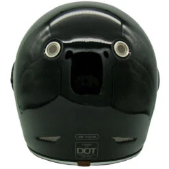 Torc T1 Retro Helmet Solid -Motorcycle Helmet Store torc t1 helmet gloss black back 22847.1578466776
