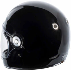Torc T1 Retro Helmet Solid -Motorcycle Helmet Store torc t1 helmet gloss black back 83613.1520434693