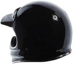Torc T3 Retro Moto Helmet Solids -Motorcycle Helmet Store torc t3 helmet solid gloss black back 21763.1645303171