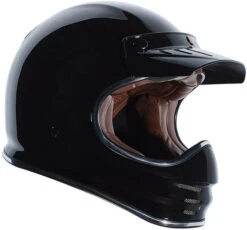 Torc T3 Retro Moto Helmet Solids -Motorcycle Helmet Store torc t3 helmet solid gloss black right 07975.1645303159