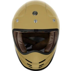 Torc T3 Retro Moto Helmet Solids -Motorcycle Helmet Store torc t3 helmet solid gloss sand no visor front 89670.1650666007