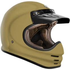 Torc T3 Retro Moto Helmet Solids -Motorcycle Helmet Store torc t3 helmet solid gloss sand peak visor right 84603.1650666014