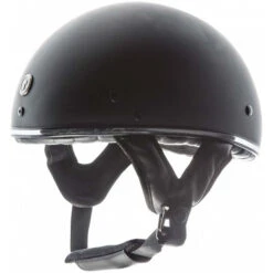 Torc T-5 Helmet Solids -Motorcycle Helmet Store torc t5 helmet flat black chrome trim left 01303.1564793452