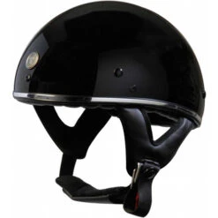 Torc T-5 Helmet Solids -Motorcycle Helmet Store torc t5 helmet gloss black chrome trim left 16508.1564793428