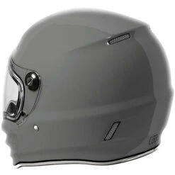 Torc T-9 Retro Helmet Solids -Motorcycle Helmet Store torc t9 helmet solid gloss grey back 63536.1650669423