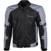 Tourmaster Draft Air V4 Jacket -Motorcycle Helmet Store tourmaster draft air jacket gray black front 47487.1676947249