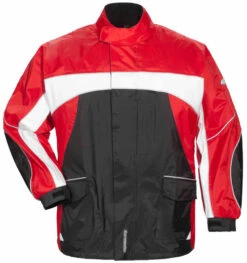 Tourmaster Elite 3 Rain Jacket Men's -Motorcycle Helmet Store tourmaster elite 3 rain jacket red front 86612.1470358766