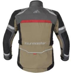 Tourmaster Mariner Laminated Jacket -Motorcycle Helmet Store tourmaster mariner jacket sand gray back 66206.1676626515